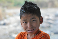A local boy at Reshi Nature Camp, Reshikhola